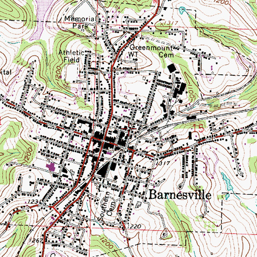 Topographic Map of Kingdom Hall of Jehovahs Witnesses, OH
