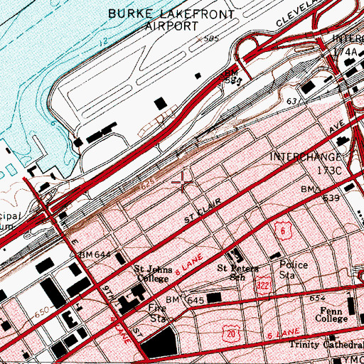 Topographic Map of Clinton Park (historical), OH