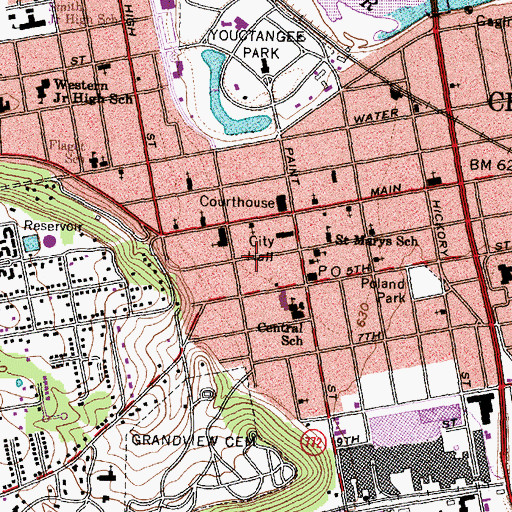 Topographic Map of New Jerusalem Temple (historical), OH