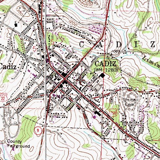 Topographic Map of Apostolic Church of God, OH