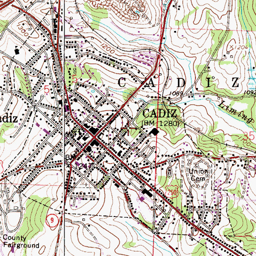 Topographic Map of Simpson African Methodist Episcopal Church, OH