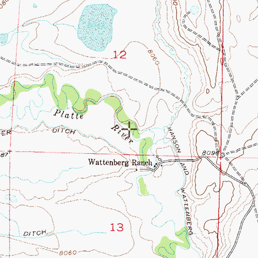 Topographic Map of Lake Creek, CO