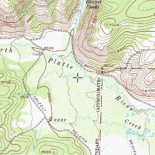 Topographic Map of Forrester Creek, CO
