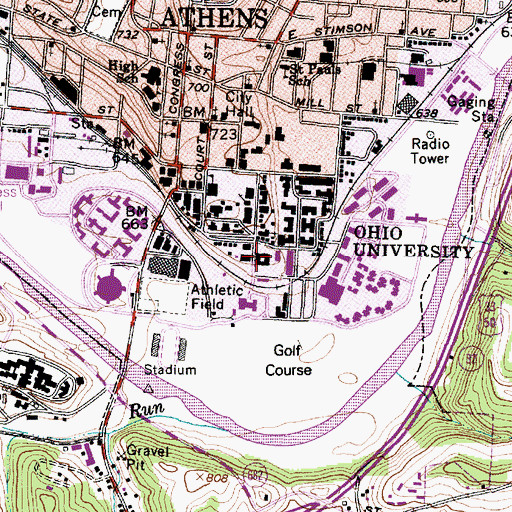 Topographic Map of Scott Quadrangle, OH