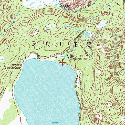 Topographic Map of Big Creek Campground, CO