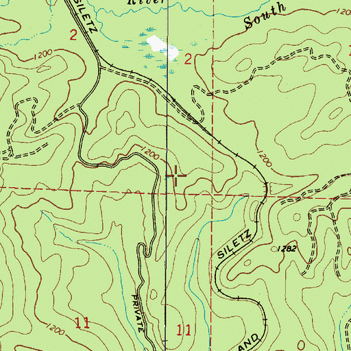 Topographic Map of Summit Siding (historical), OR
