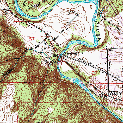 Topographic Map of Tualatin River (historical), OR