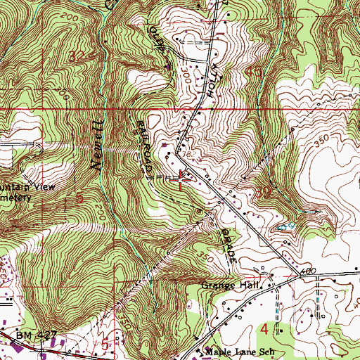 Topographic Map of McBain (historical), OR
