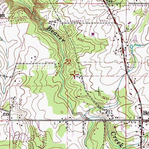Topographic Map of Eby (historical), OR