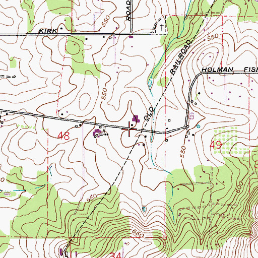 Topographic Map of Ingram (historical), OR
