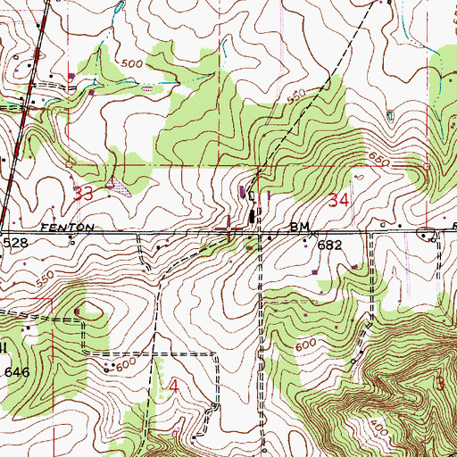 Topographic Map of Spangler (historical), OR