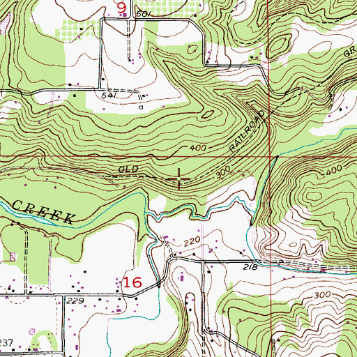 Topographic Map of Buckner Creek (historical), OR