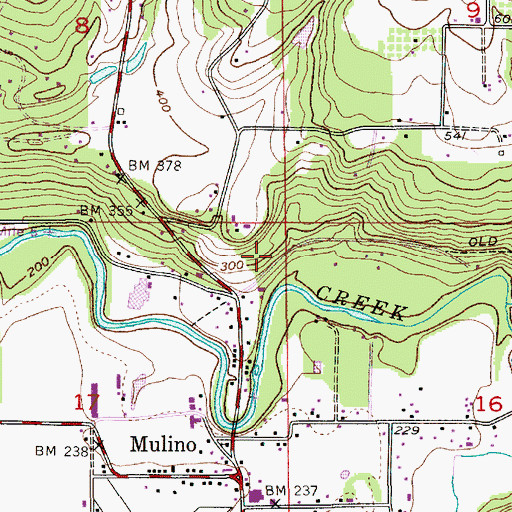 Topographic Map of Howard (historical), OR