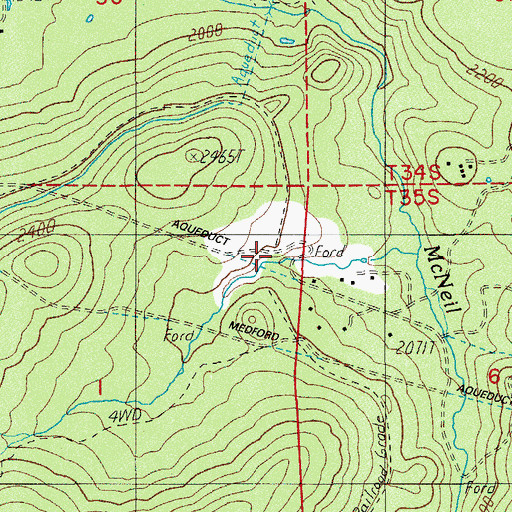Topographic Map of Duprays Mill (historical), OR
