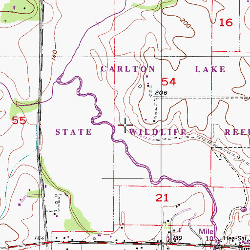 Topographic Map of Johnson (historical), OR