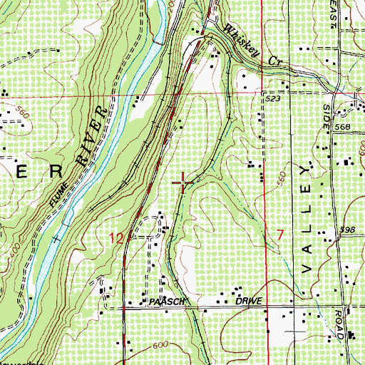 Topographic Map of Sears (historical), OR