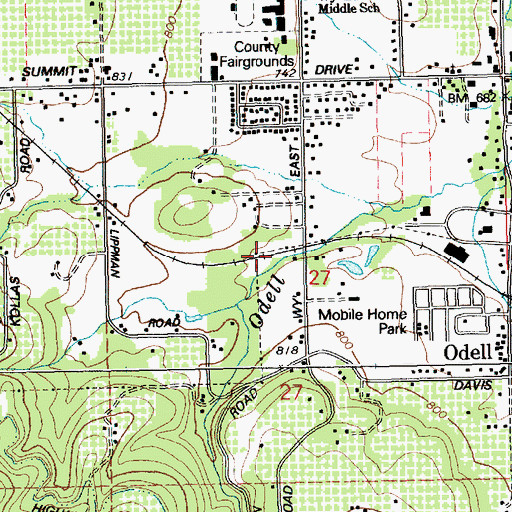 Topographic Map of Dukes Valley (historical), OR