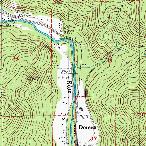 Topographic Map of Rocky Point (historical), OR