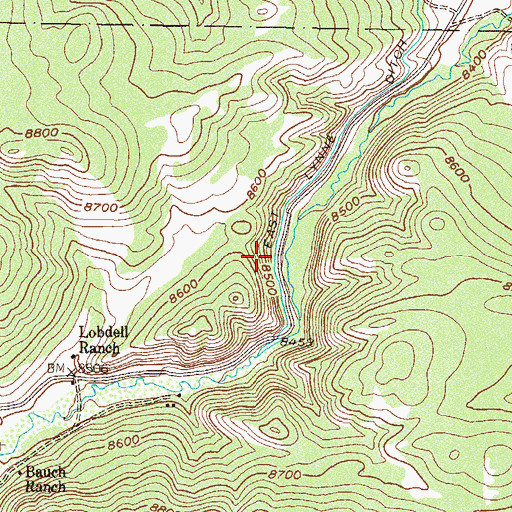 Topographic Map of East Lynn Ditch, CO