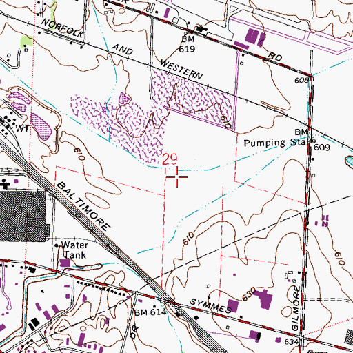 Topographic Map of Indian Springs, OH