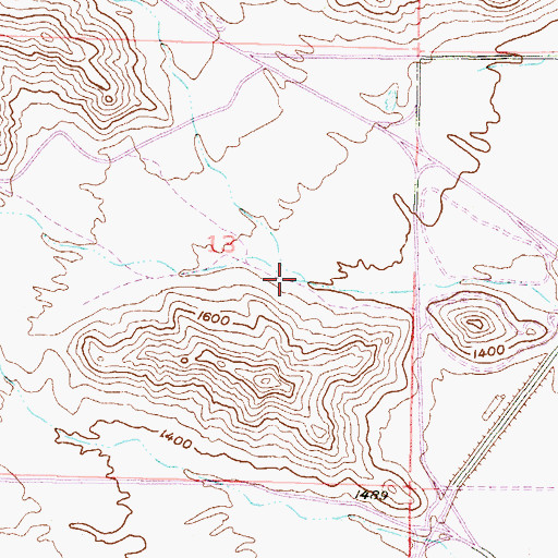 Topographic Map of North Fork White Granite Wash, AZ