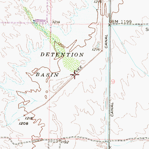 Topographic Map of White Tank Number Three Wash, AZ