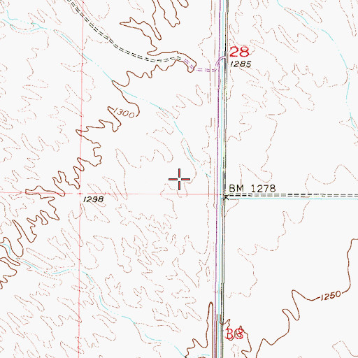 Topographic Map of Waterfall Wash, AZ