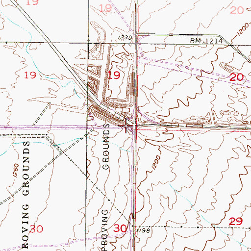 Topographic Map of Tractor Wash, AZ