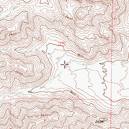 Topographic Map of North Fork Cholla Wash, AZ