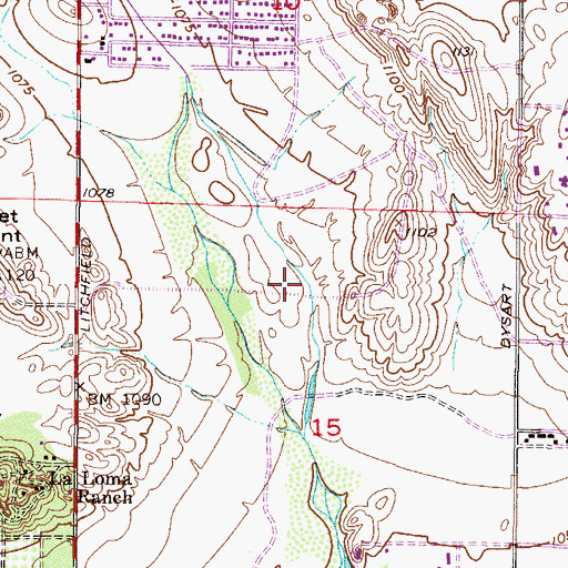 Topographic Map of Dale Creek Wash, AZ