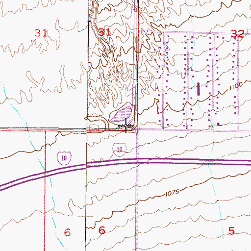 Topographic Map of Bulldozer Wash, AZ