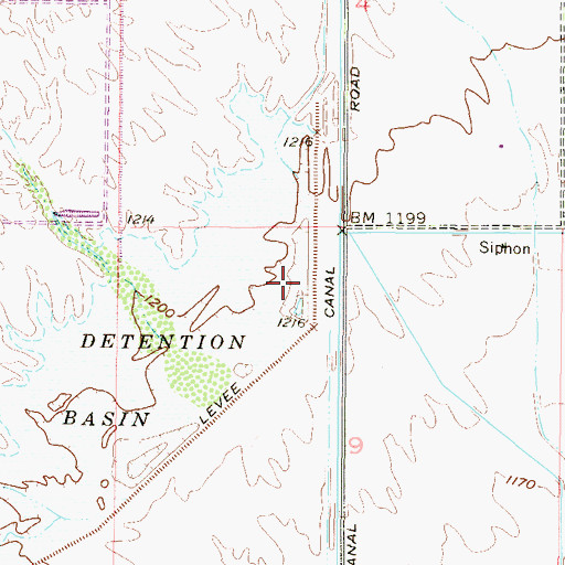 Topographic Map of Beardsley Canal Wash, AZ