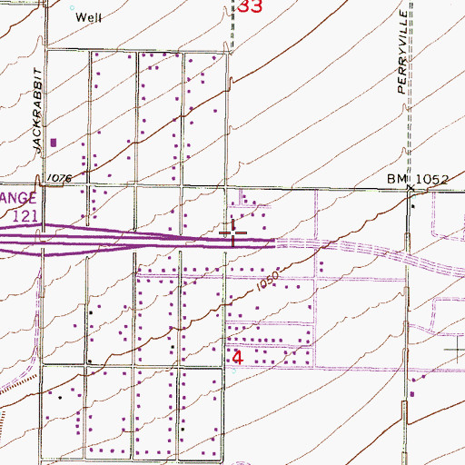Topographic Map of 191st Avenue Wash, AZ