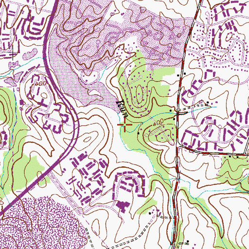 Topographic Map of Great Blue Heron Rill, MD