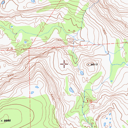 Topographic Map of Machado Postpiles, CA