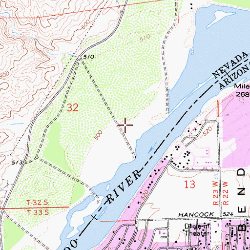 Topographic Map of Unnamed Wash, NV