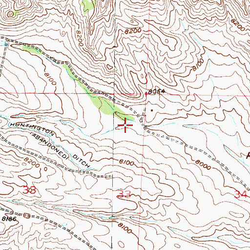 Topographic Map of Spring Gulch, CO