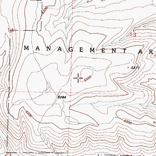 Topographic Map of Indian Hills, NV