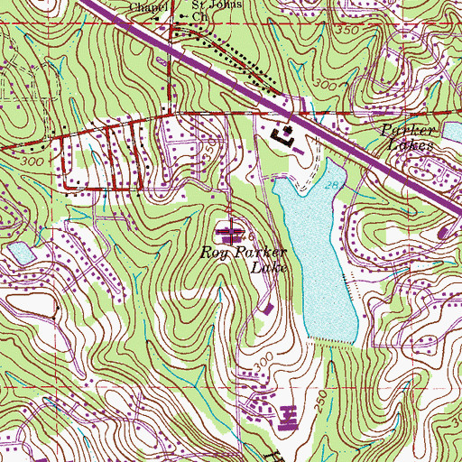 Topographic Map of Harry N Mixon Elementary School, AL