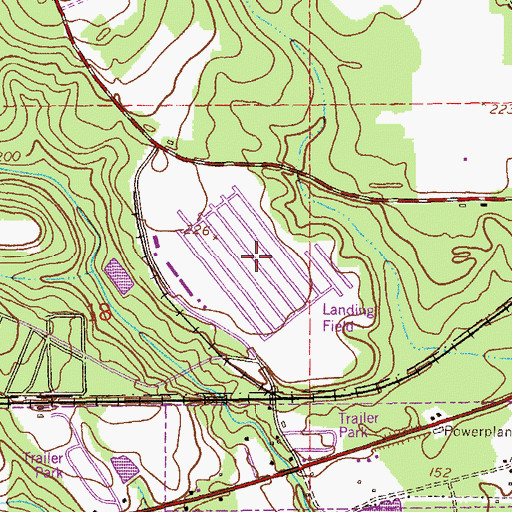 Topographic Map of Knox Heliport, AL