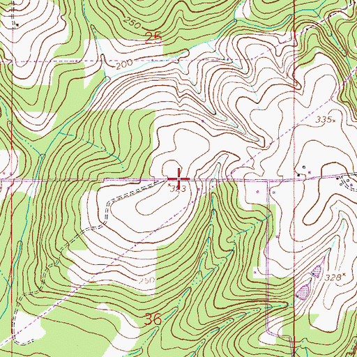 Topographic Map of New Covenant Church, AL