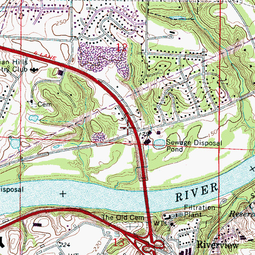 Topographic Map of Riverwood Professional Center, AL