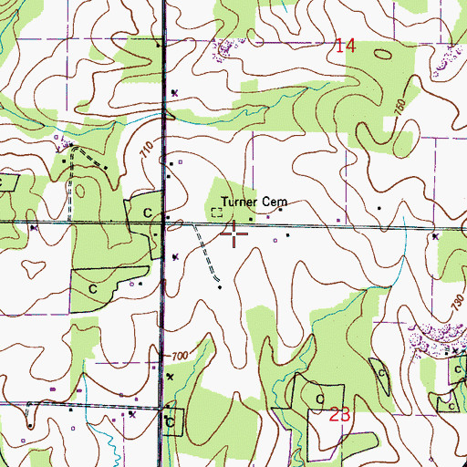 Topographic Map of Christ Church, AL