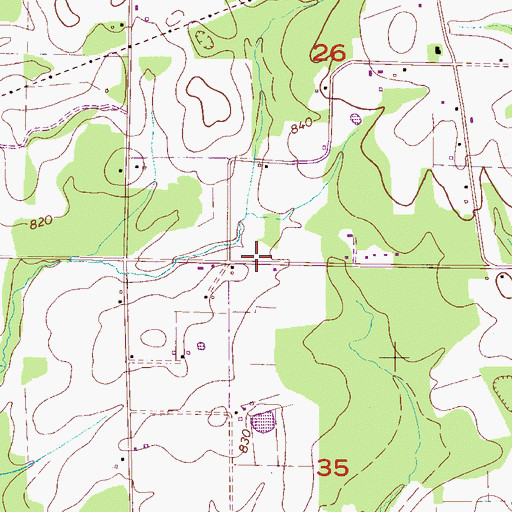 Topographic Map of Faith Tabernacle Church, AL