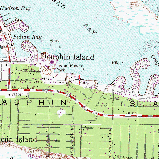 Topographic Map of Jefferies Park, AL