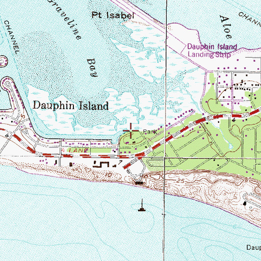 Topographic Map of Penalver Park, AL