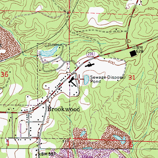 Topographic Map of Billy Joe Young Field, AL