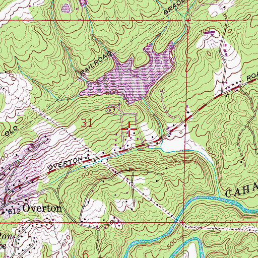 Topographic Map of Brentwood Hills, AL