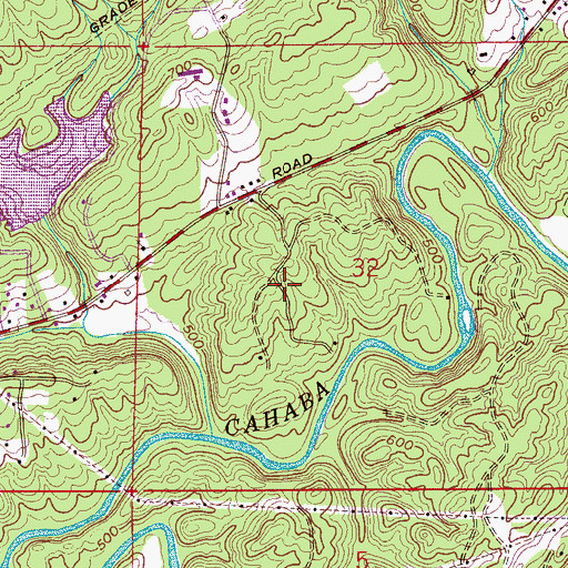 Topographic Map of Brookmont, AL