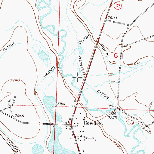 Topographic Map of Government Creek, CO